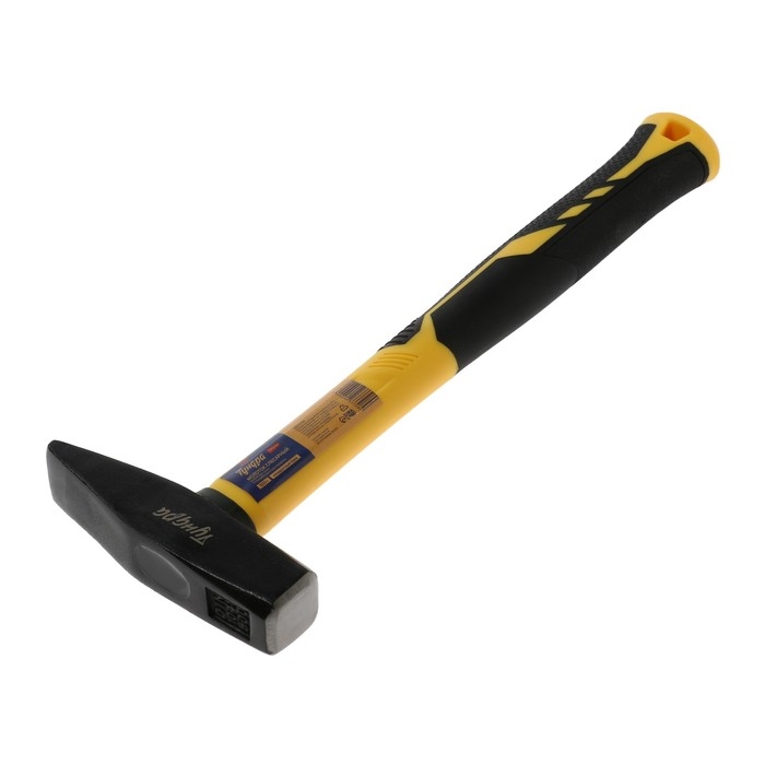 Молоток слесарный ТУНДРА ПРОФИ, квадратный боек, фиберглассовая 3К рукоятка, 500 г Молоток слесарный ТУНДРА ПРОФИ, квадратный боек, фиберглассовая 3К рукоятка, 500 г