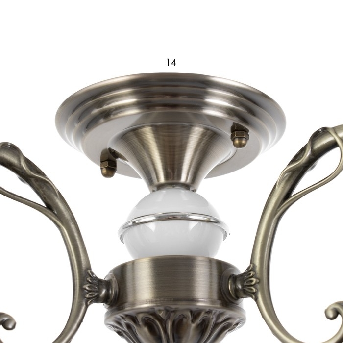 Люстра Люстра "Диего" 3xE27 40Вт бронза 50x50x28см