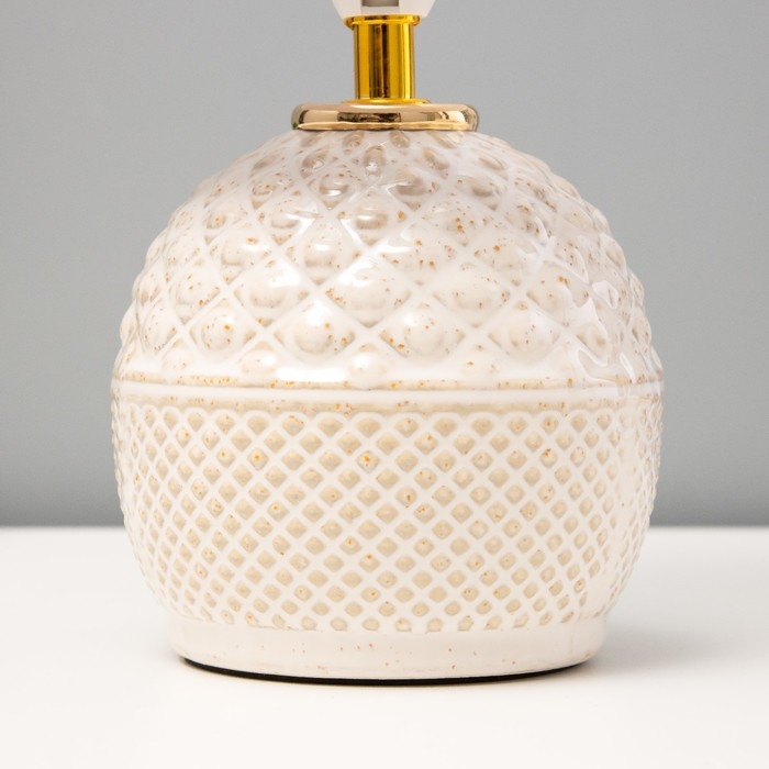 Настольная лампа Настольная лампа "Аурелия" Е14 40Вт белый 15х15х29 см