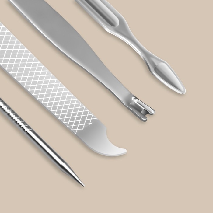 Набор маникюрный «Soft», 10 предметов, в футляре, цвет МИКС Набор маникюрный «Soft», 10 предметов, в футляре, цвет МИКС