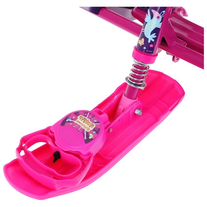 Снегокат «Сказочный патруль», ССП2, со спинкой и ремнём безопасности, фиолетовый/розовый Снегокат «Сказочный патруль», ССП2, со спинкой и ремнём безопасности, фиолетовый/розовый