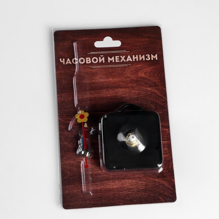 Часовой механизм со стрелками  Часовой механизм со стрелками "Соломон-11", плавный ход, шток 16 мм, стрелки 25/35/60 мм