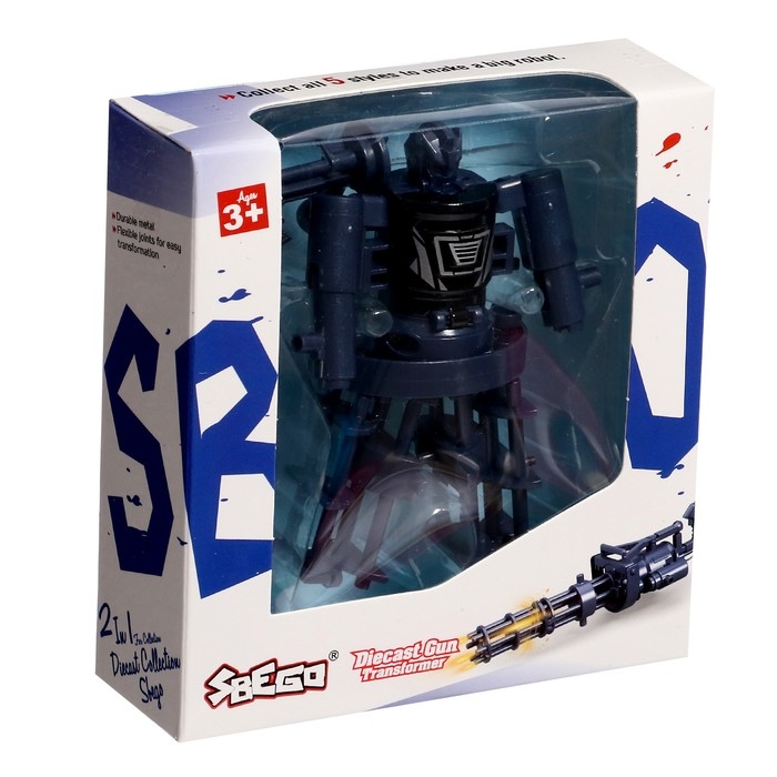 Робот «Миниган», трансформируется, с металлическими элементами Робот «Миниган», трансформируется, с металлическими элементами
