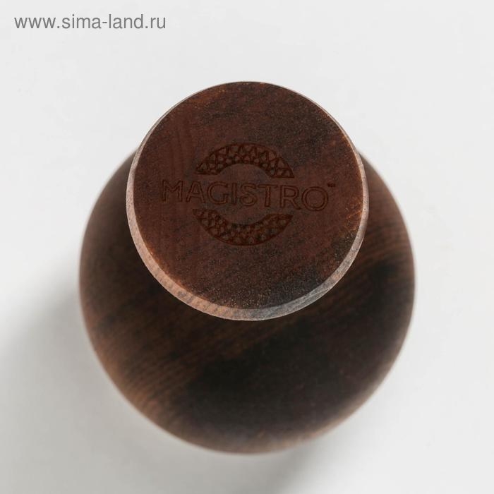Бокал для вина из натурального кедра Mаgistrо, 16,5×7 см, цвет шоколадный Бокал для вина из натурального кедра Mаgistrо, 16,5×7 см, цвет шоколадный