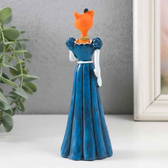 Сувенир полистоун Сувенир полистоун "Леди кошка в синем платье"