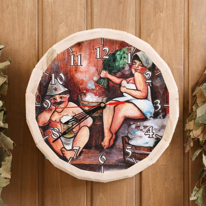 Часы банные  Часы банные "№2" с рисунком