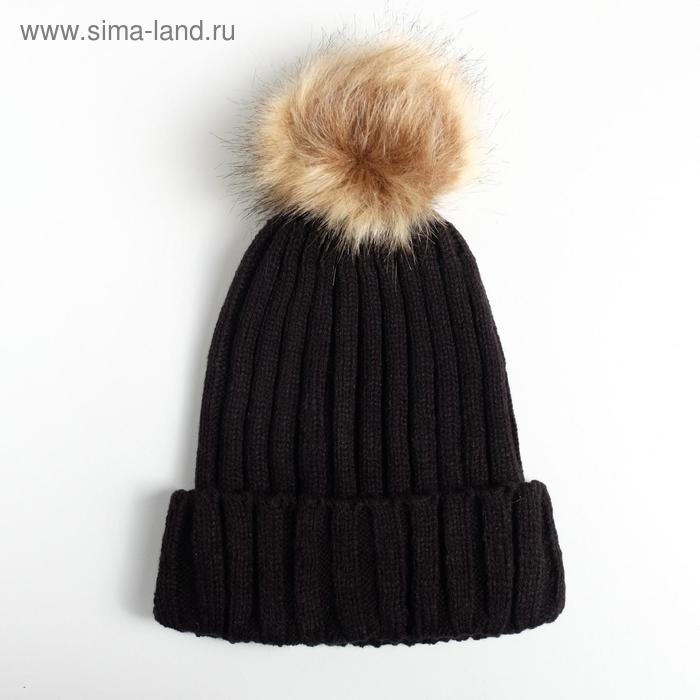 Шапка с помпоном Шапка с помпоном "Все, пока", унисекс