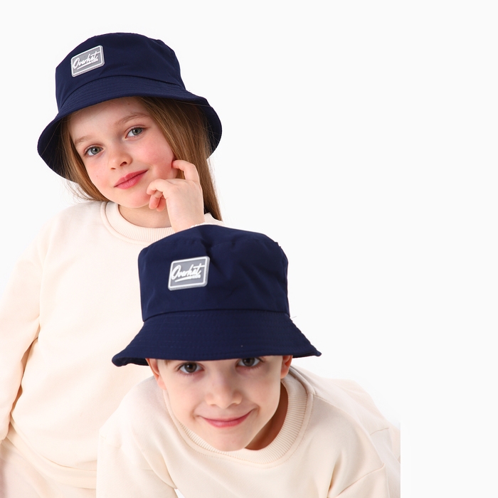 Панама детская для мальчика, цвет темно-синий, р-р 52-54 Панама детская для мальчика, цвет темно-синий, р-р 52-54