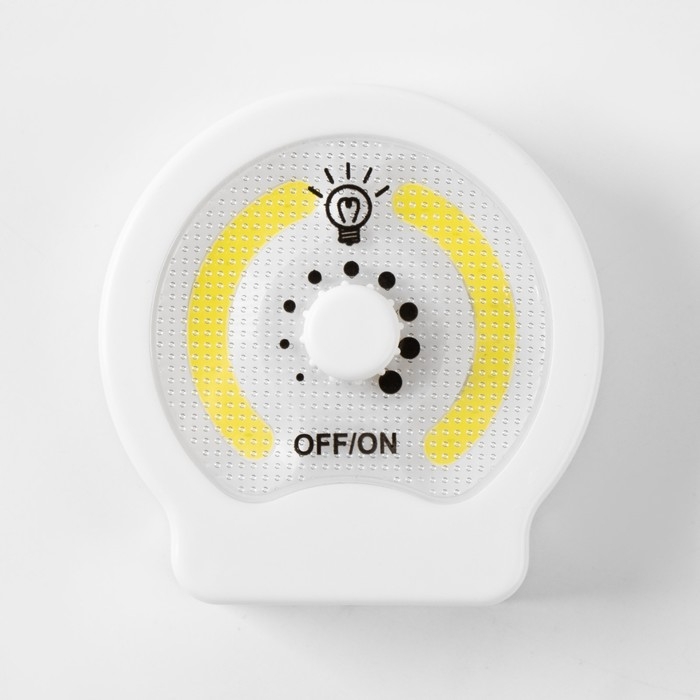 Фонарь-светильник  Фонарь-светильник "Мастер К", 220 лм, COB, 3 ААА, магнит, клейкая основа, 9 х 8.8 х 2.8 см