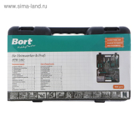 Набор ручного инструмента Bort BTK-160, сталь CrV, 160 предметов в чемодане