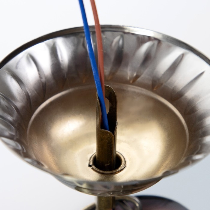 Люстра Люстра "Несса" 1хЕ14 40т бронза 26х26х30 см