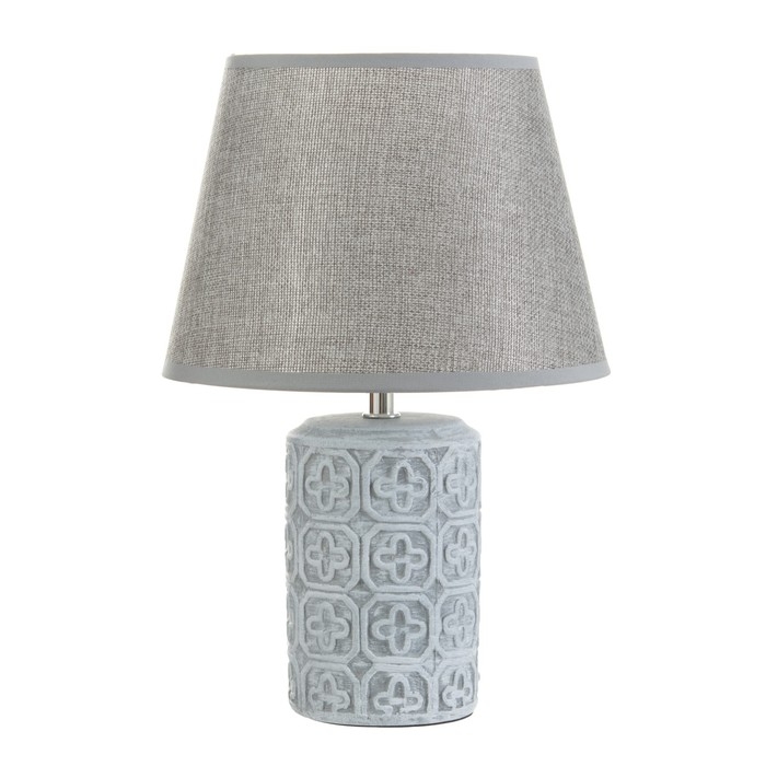 Настольная лампа Настольная лампа "Августа" Е14 40Вт серый 22х22х34 см RISALUX