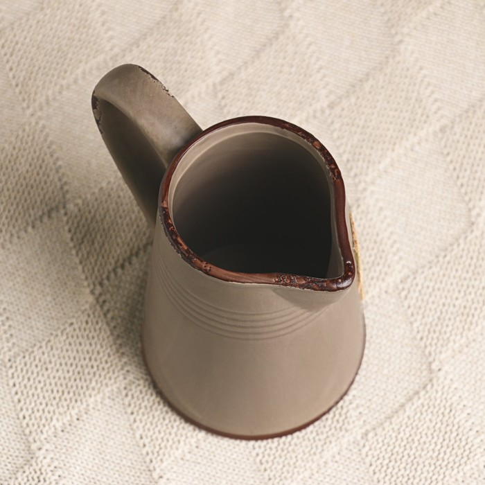 Кашпо Кашпо "Оливер" серое, 7х13х14см