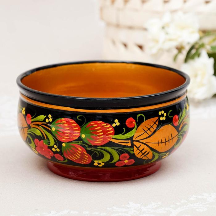 Чашка «Ягодка», средняя, 15×7 см, хохлома Чашка «Ягодка», средняя, 15×7 см, хохлома