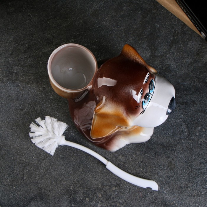 Подставка под ёрш Подставка под ёрш "Собака", с ёршиком