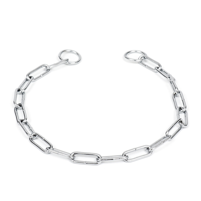 Ошейник - удавка металлический, сварная цепь, 60 см, толщина проволоки 3,5 мм Ошейник - удавка металлический, сварная цепь, 60 см, толщина проволоки 3,5 мм