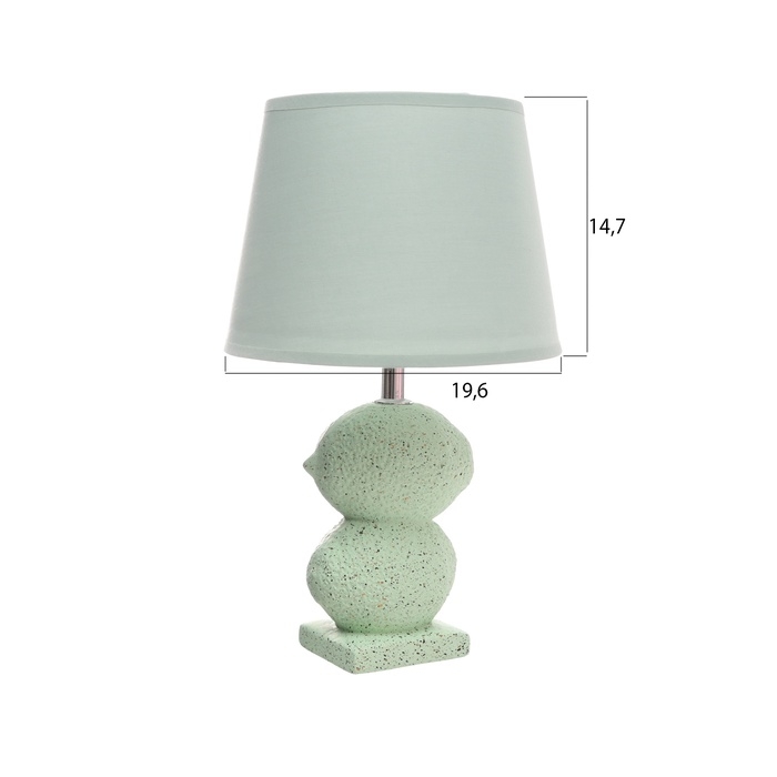 Лампа настольная Лампа настольная "Лимон" 1х40Вт Е14 мятный 20х20х34см