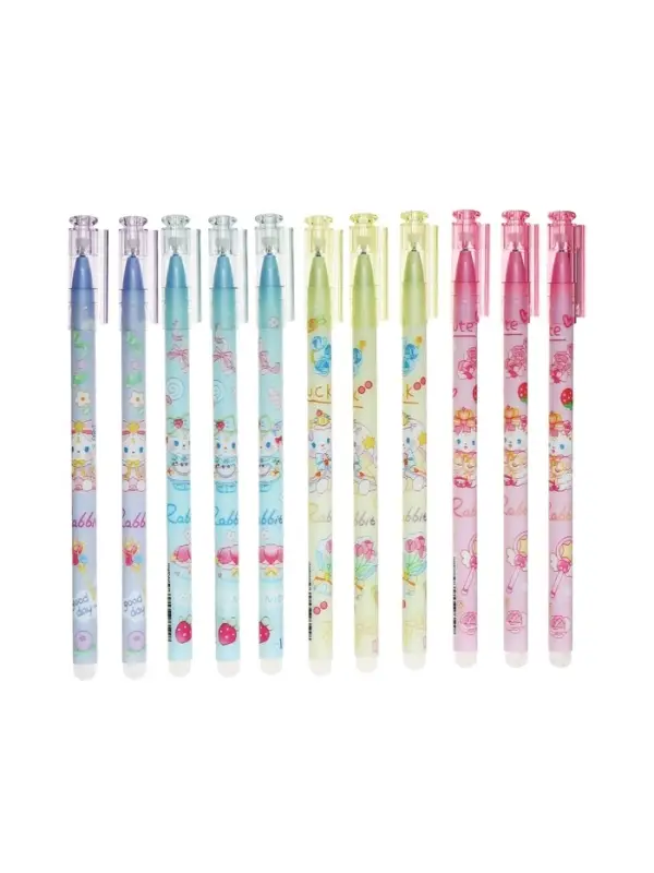 Стираемая ручка &laquo;Зайчик&raquo;, гелевая, синий стержень, узел 0.5 мм, МИКС