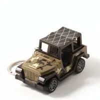 Брелок на кольце &laquo;Военный джип&raquo; иннерционный, колёса крутятся 8&times;4&times;4.2 см