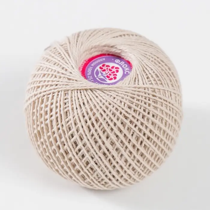 Пряжа для вязания спицами, крючком &laquo;ПНК Кирова. Флокс&raquo;, 150 м/25 г, 100% хлопок немерсеризованный, цвет 3600