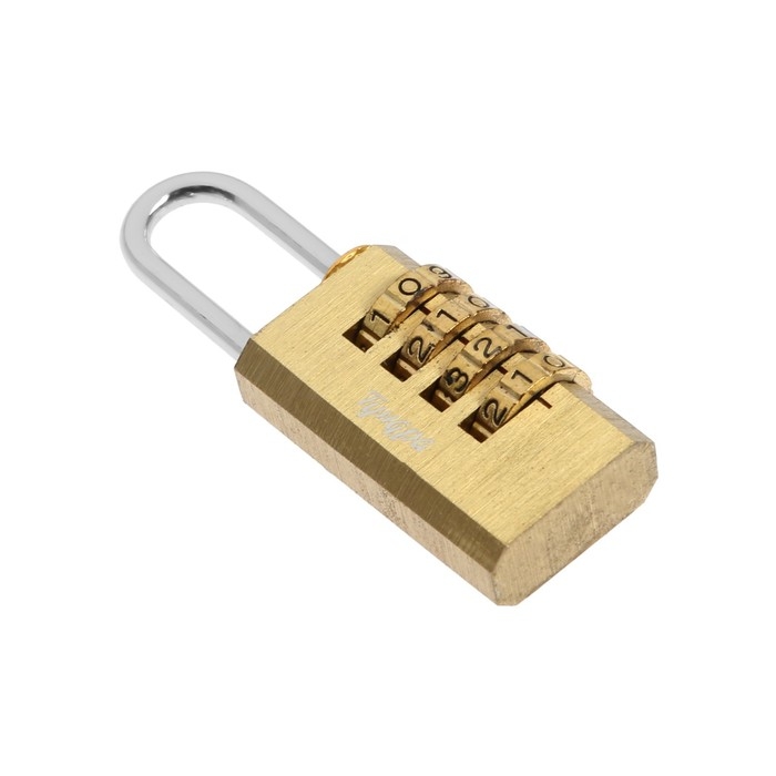 Замок навесной кодовый ТУНДРА ZK010, медь Замок навесной кодовый ТУНДРА ZK010, медь