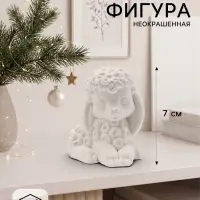 Фигурка декоративная &laquo;Коза Ната&raquo;, неокрашенная, 7&times;4&times;6 см, белая