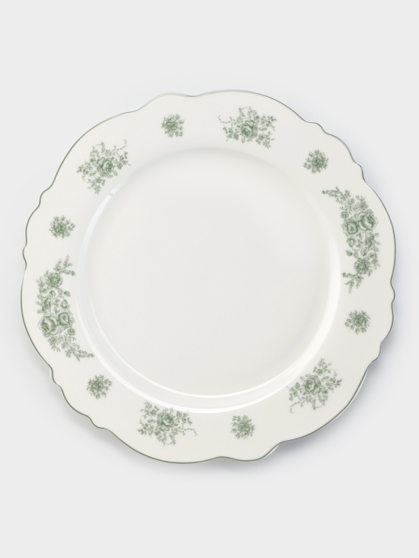 Тарелка WY Emerald Essence, d=26.5 см, фарфор, белая Тарелка WY Emerald Essence, d=26.5 см, фарфор, белая