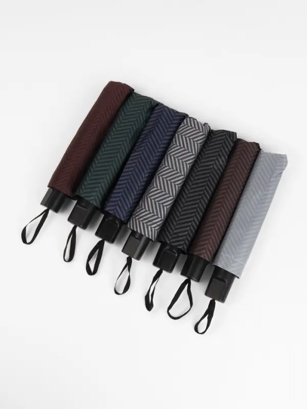 Зонт механический &laquo;Классика&raquo;, эпонж, 4 сложения, 8 спиц, R=48/55 см, d=96 см, МИКС