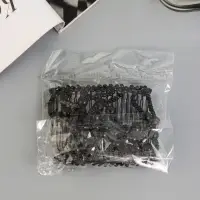 Зажим для волос &laquo;Жемчужная сетка&raquo;, шарики, 9 см, чёрный