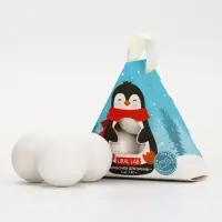 Бомбочки для ванны «Пингвин», 3 шт х 40 г, снежный маршмеллоу, URAL LAB