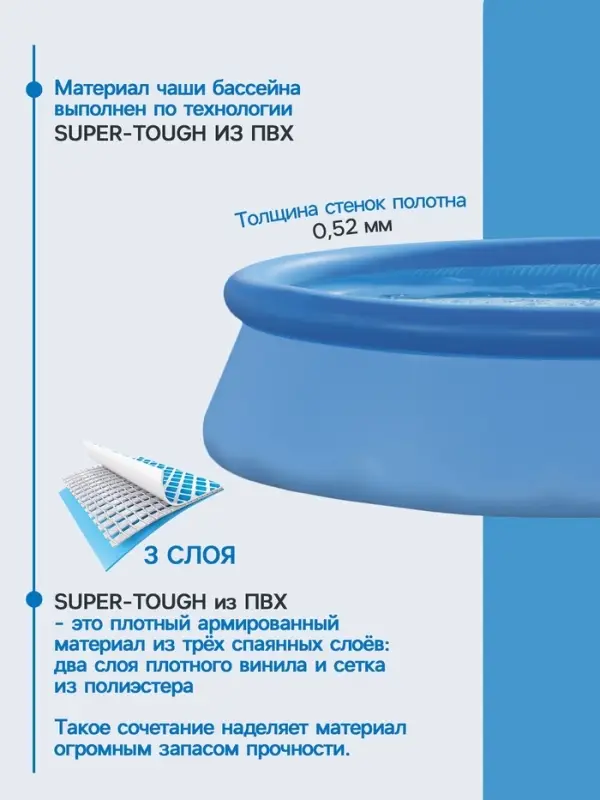 Бассейн надувной INTEX Easy Set 28108NP, 244&times;61 см, 1942 л, фильтр-насос 1250 л/ч, от 6 лет, круглый