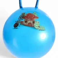 Мяч - прыгун с рожками ONLYTOP, d=55 см, цвет МИКС