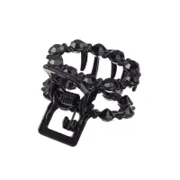 Крабик для волос &laquo;Мелани&raquo;, овал, 2.5 см, чёрный