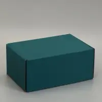 Коробка самосборная "Почтовая", изумрудная, 40 х 27 х 18 см,