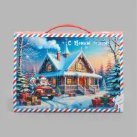 Подарочная коробка новогодняя &laquo;Новогодняя доставка&raquo; 175&times;250&times;125, для сладких подарков