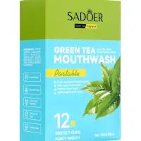 Ополаскиватель для полости рта в стиках со вкусом зеленого чая, 20 шт. по 10 мл