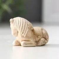Фигура Нэцкэ «Лошадь №2», 3×4.5×3 см, слоновая кость