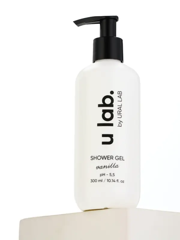 Гель для душа, питание и увлажнение, аромат ванили, 300 мл, U LAB