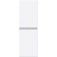 Блокнот МИКРОВЕЛЬВЕТ- А5 50л. спираль, бордо, клетка 40шт