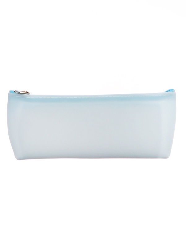 Пенал школьный на молнии  Зверушки Голубой Пенал школьный на молнии  Зверушки Голубой