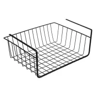 Корзина подвесная на полку тм VETTA, 35х26х13,5см, металл, цвет черный