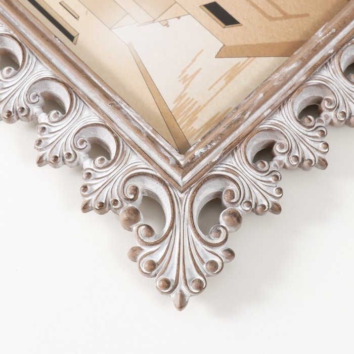 Фоторамка полистоун 10х15 см Фоторамка полистоун 10х15 см "Верона" винтаж 17х1,7х22 см