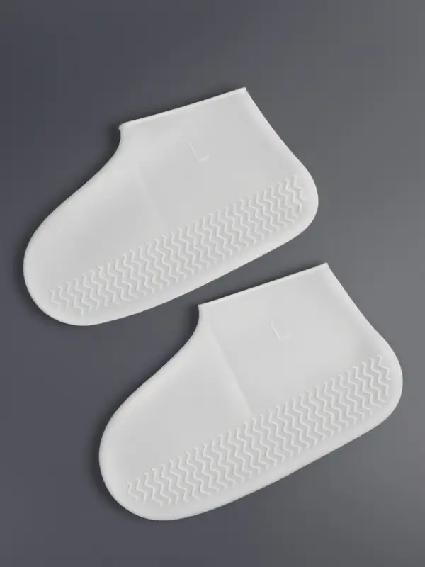 Чехлы для обуви, силиконовые, р-р L (40-44), 29 см, пара, белые