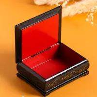 Шкатулка для украшений &laquo;Мишки&raquo;, 7.5&times;10 см, лаковая миниатюра