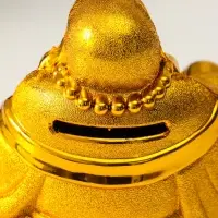 Копилка пластик "Золотой хотей" 12х10,5х12 см