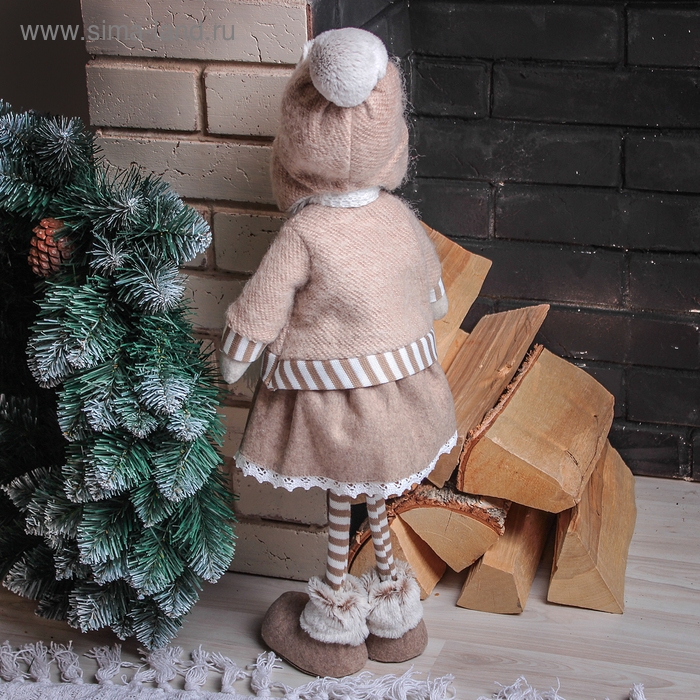 Кукла интерьерная Кукла интерьерная "Маруся в шапочке-ушанке" 52 см