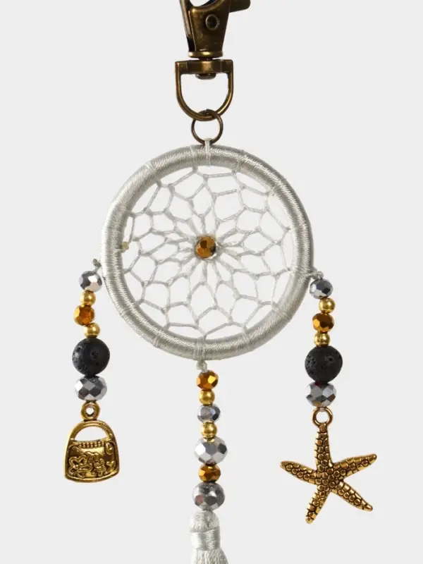 Брелок ловец снов, 17 см, серебристый Брелок ловец снов, 17 см, серебристый