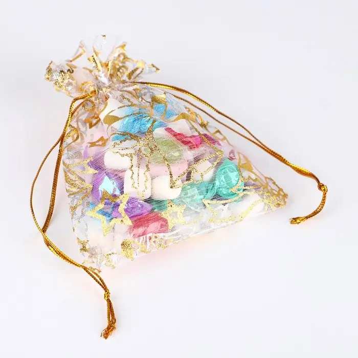 Мешочек подарочный органза «Колокольчики», 10 х 12 см +/- 1.5 см Мешочек подарочный органза «Колокольчики», 10 х 12 см +/- 1.5 см