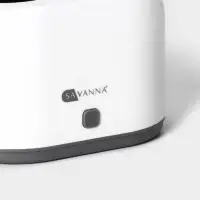 Ёршик для унитаза SAVANNA, силиконовый с щёткой, 18.9&times;12&times;40.5 см, белый