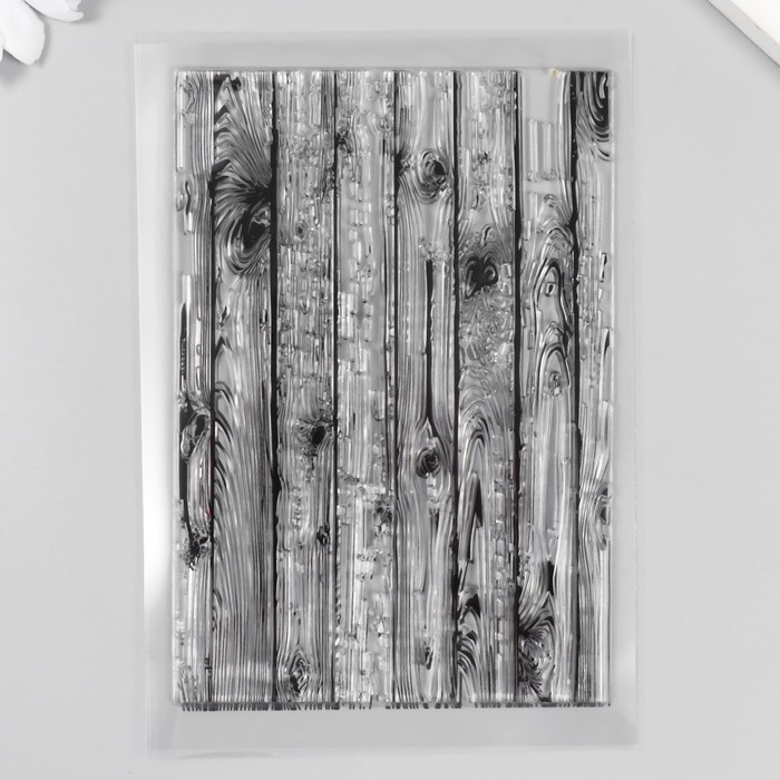 Штамп для творчества силикон "Текстура дерева" 11х16см